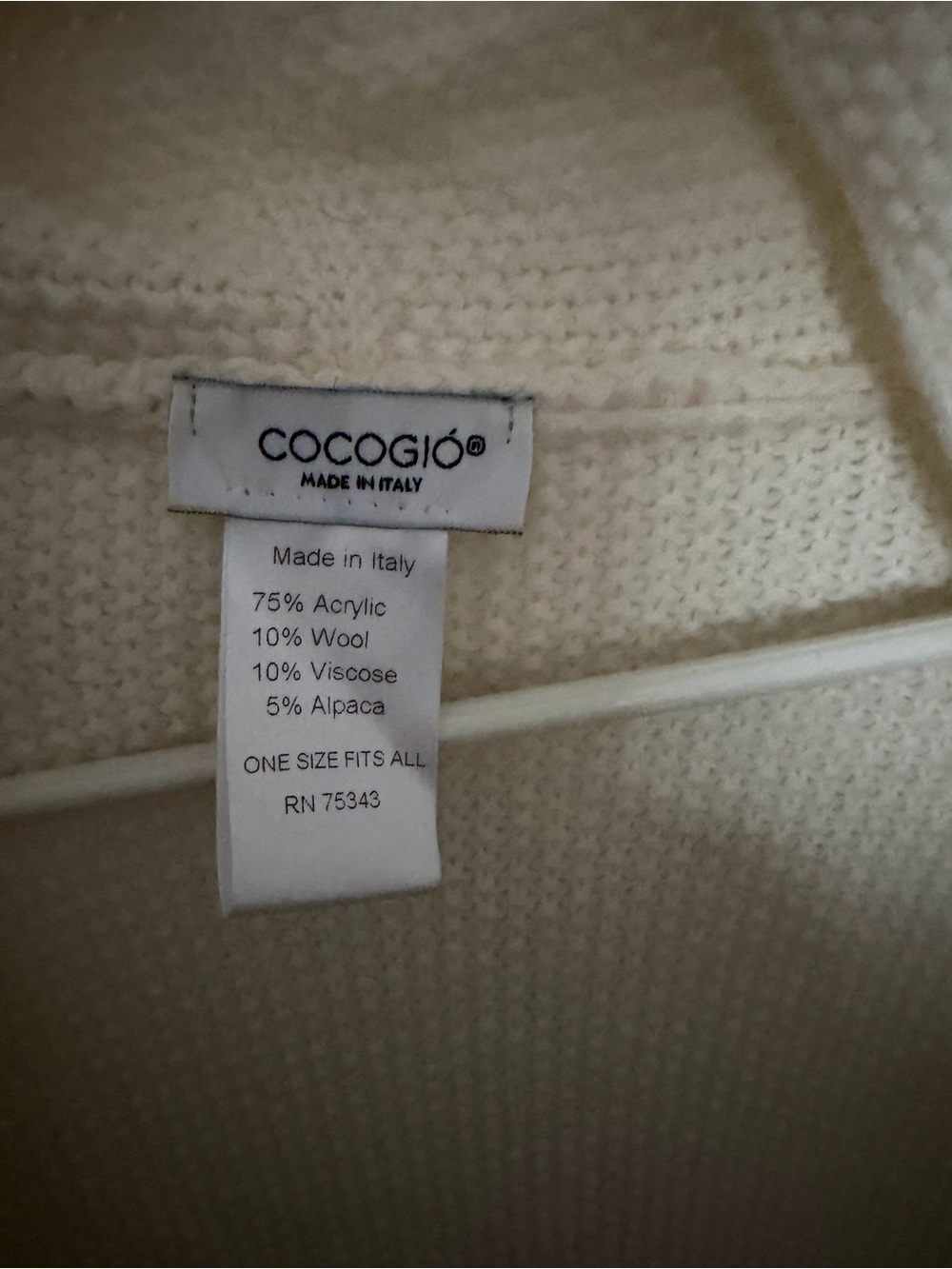 Cocogio Cream Knit Sweater - Cozy Italian Knit